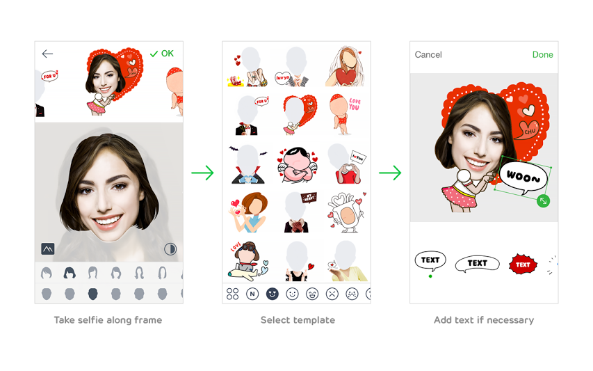 LINE presenta app para crear selfie stickers