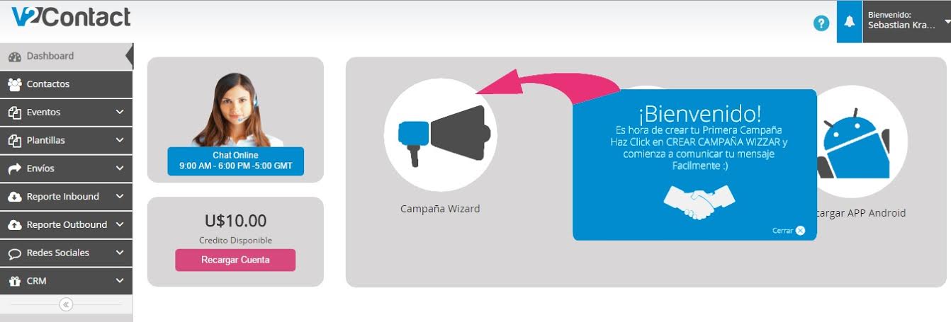 Plataforma de marketing multicanal en la nube para emprendedores