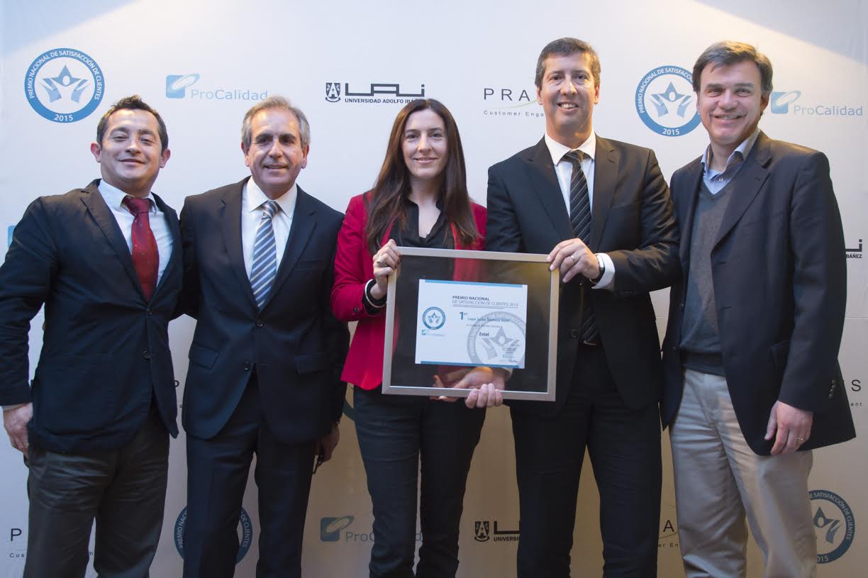 Entel es galardonada en Premio Nacional de Satisfacción de Clientes ProCalidad