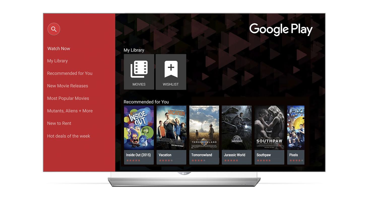 Google Play Movies & TV llega a las Smart TV de LG