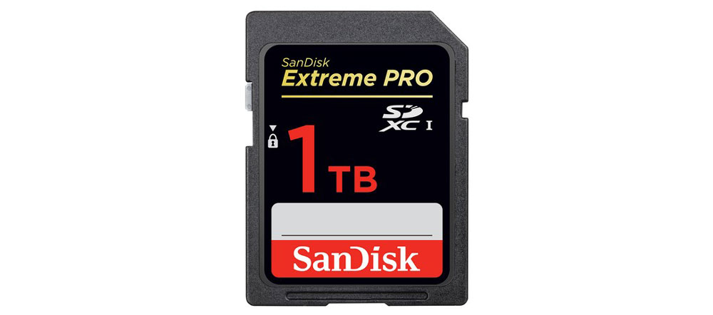 Western Digital anuncia primera tarjeta SDXC de 1 TB
