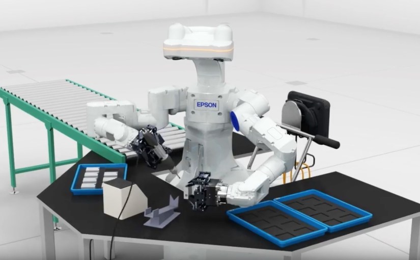 Epson presenta un robot que puede “ver, sentir, pensar y trabajar”