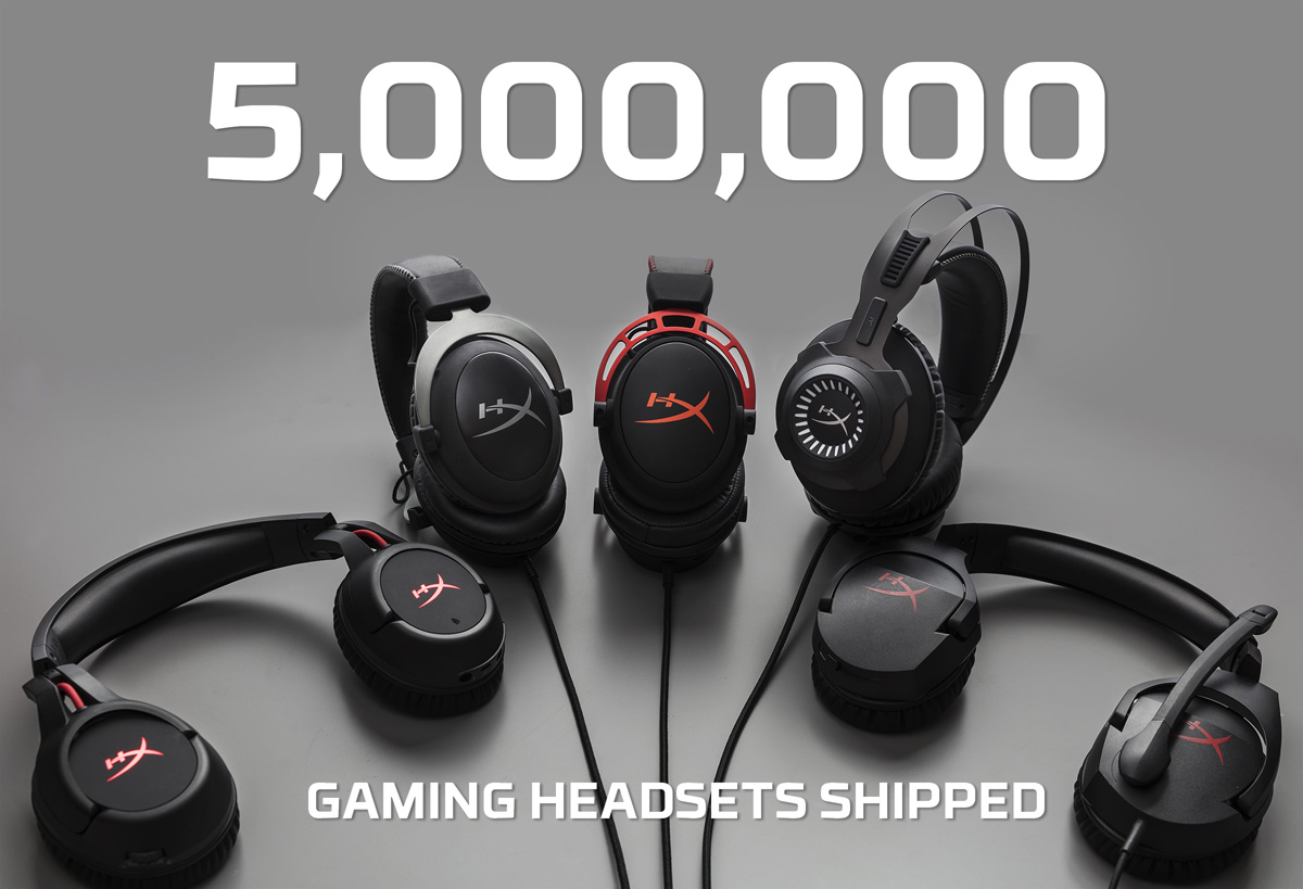HyperX vende cinco millones de audífonos para videojuegos