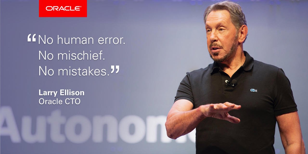 Larry Ellison anuncia nuevos servicios de procesamiento autónomos