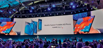 Huawei redefine experiencia de video con redes 5G y teléfono plegable Mate X en MWC