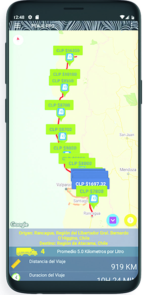 Nueva App Peaje Pro calcula costos de tags y peajes en tiempo real