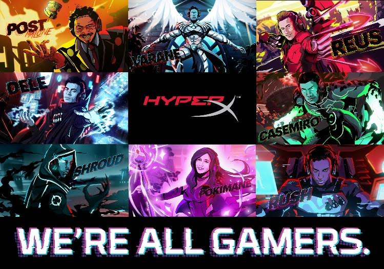 HyperX expande su campaña “We’re All Gamers” hacia Europa y Asia