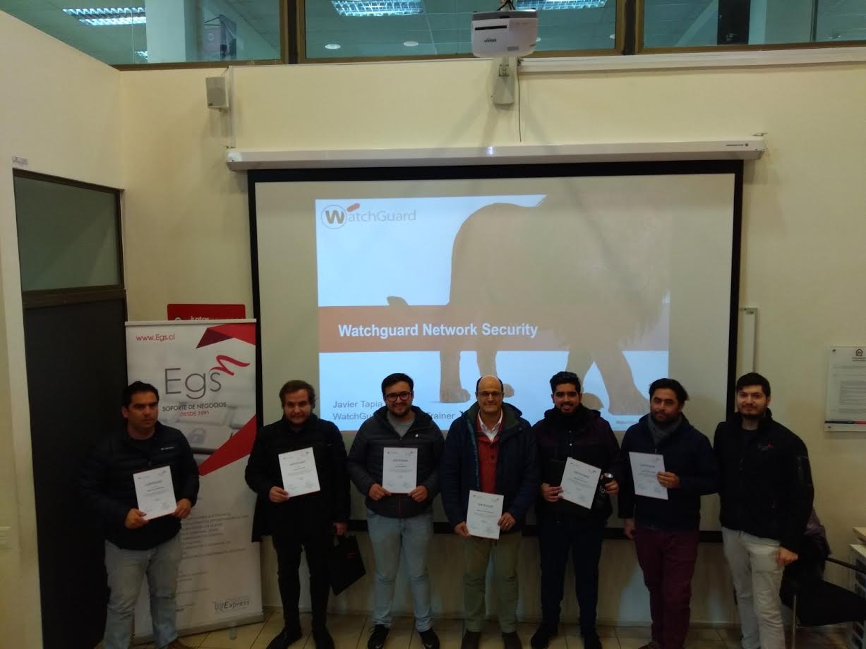 Asistentes valoran aporte en conocimiento del curso WatchGuard realizado por Egs.cl