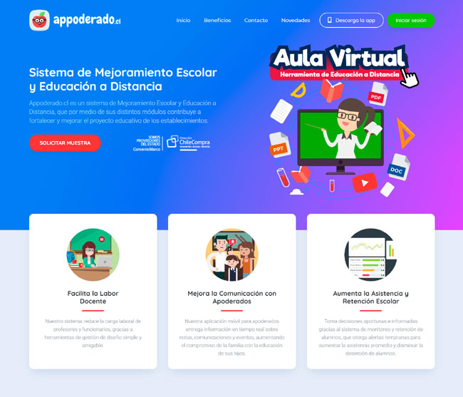 Aula Virtual es la nueva herramienta de appoderado.cl para apoyar las clases online