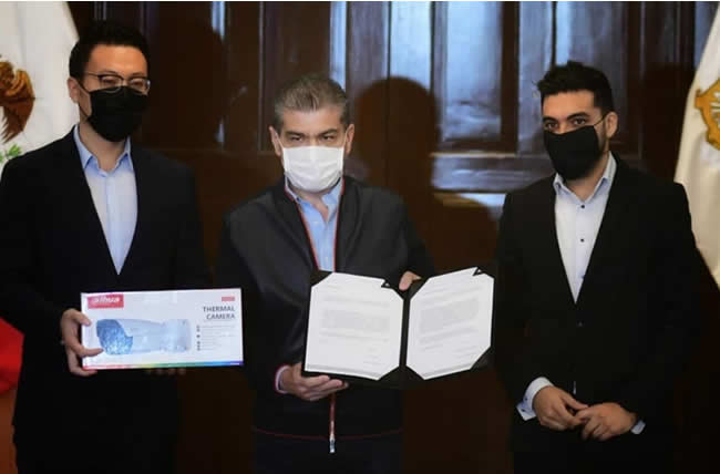 Dahua Technology dona a Coahuila cámara térmica que ayuda en prevención y control de Covid-19