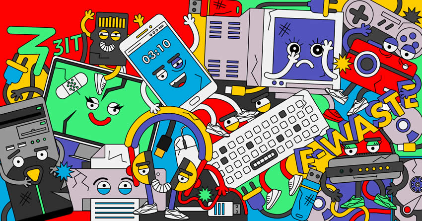 Al año se desechan alrededor de 50 millones de toneladas de basura electrónica en el mundo