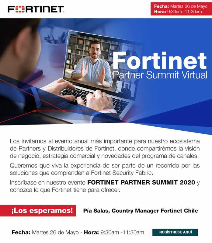 Fortinet anuncia Partner Summit Chile 2020