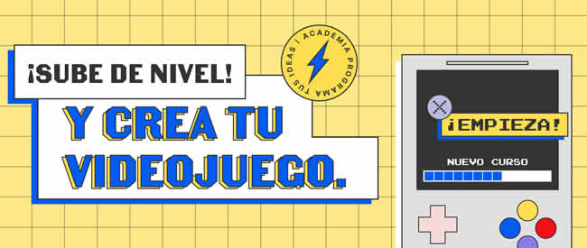 Academia Programa tus Ideas: Inscripciones abiertas para programar creando tu propio videojuego
