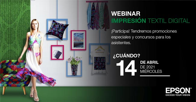 Epson invita a participar en el webinar “Impresión Textil Digital”