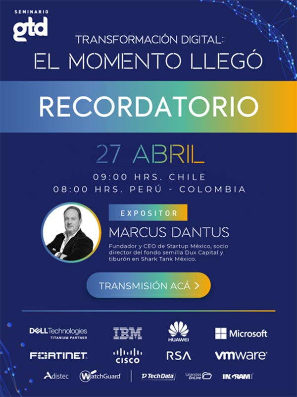 Gtd invita a seminario latinoamericano “Transformación Digital, el Momento Llegó”