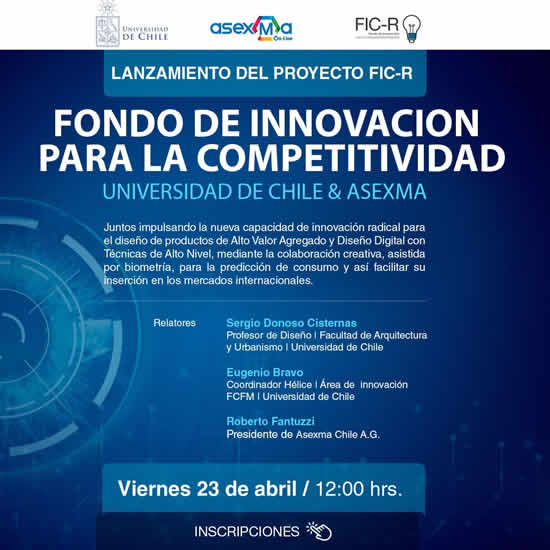Universidad de Chile y Asexma invitan a proyecto de diseño de alto valor
