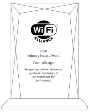COMMSCOPE: Ganador del premio Industry Impact 2020