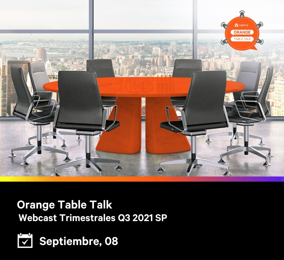 Vertiv anuncia su segundo Vertiv Orange Table Talk