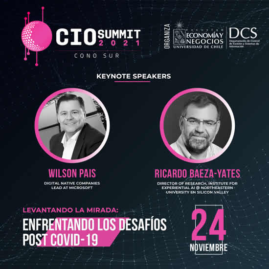 Facultad de Economía y Negocios de la Universidad de Chile realizará CIO Summit Cono Sur 2021