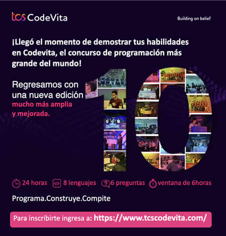 CodeVita 2022: Convocan a estudiantes de Chile a participar en el concurso de programación más grande del mundo