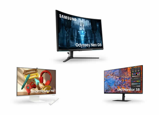 Samsung Electronics muestra sus nuevos monitores en CES 2022