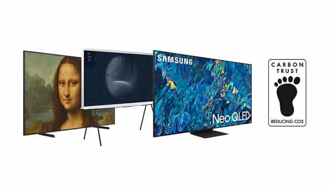Samsung obtiene certificación de Carbon Trust para televisores Neo QLED 2022