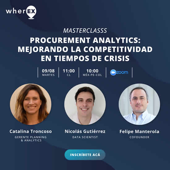 La startup wherEX organiza un webinar gratuito sobre beneficios del Data Analytics