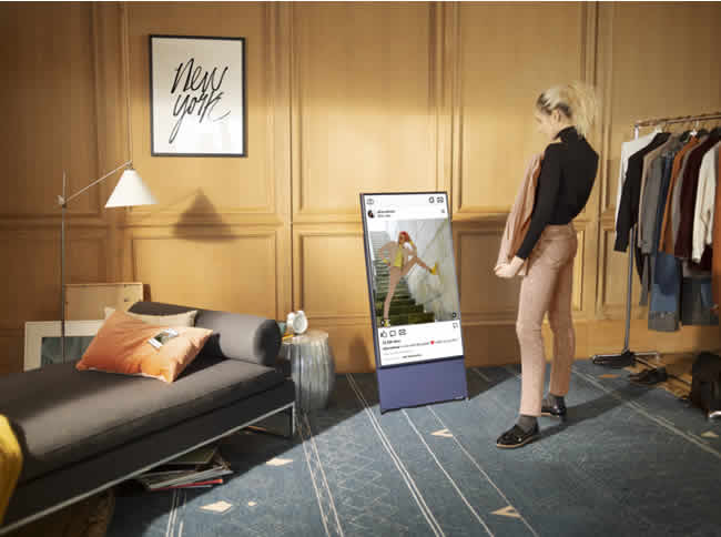 The Sero: El nuevo Smart TV de Samsung con pantalla giratoria