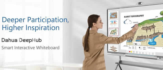Dahua Technology presenta una pizarra interactiva para la educación y el trabajo