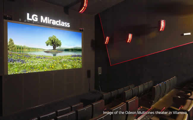 LG presenta su nueva marca de pantallas LED para cines