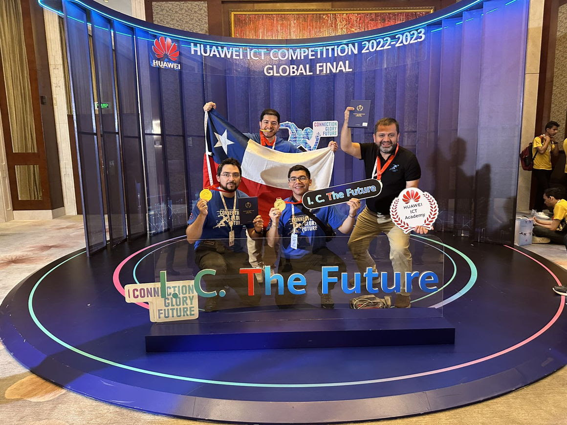 Estudiantes chilenos logran tercer lugar en competencia de Huawei en China